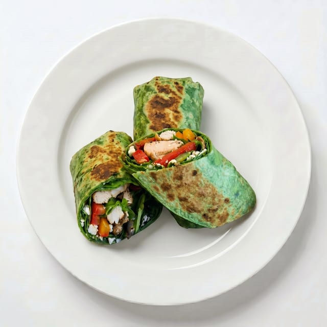 Pollo Asado Verde Wrap.