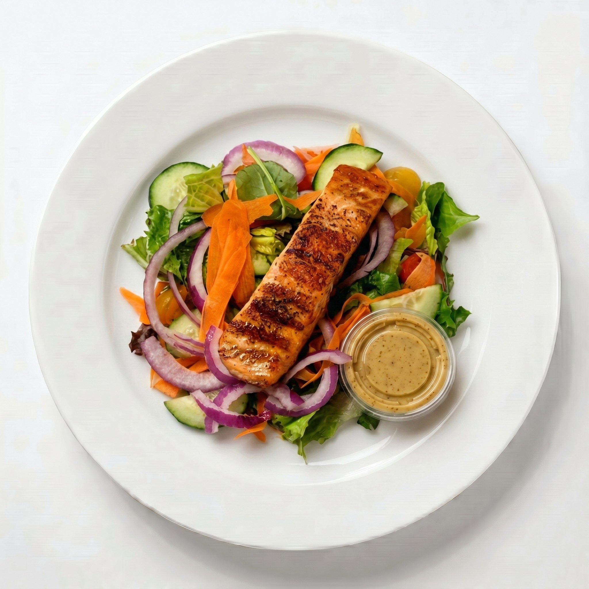 Salmon Asado Salad.